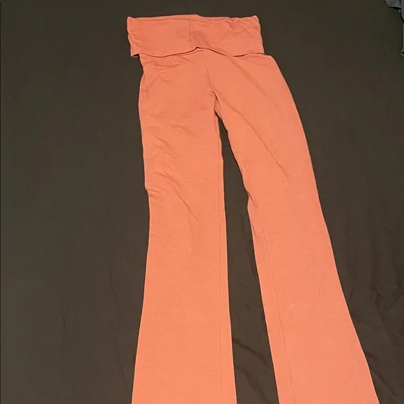Cotton jersey fold over pants - Picture 1 of 4